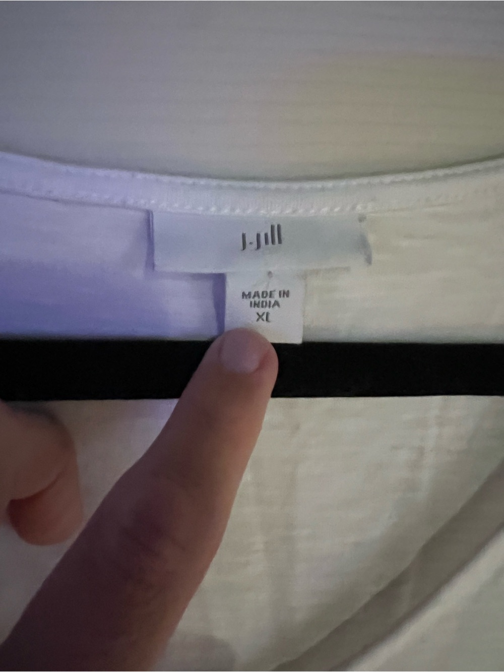 J. Jill White V-Neck Bell Sleeve Tunic Size XL - Picture 2 of 5